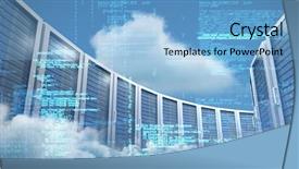  Presentation with scenic - PPT theme enhanced with weather system - blue data against scenic view background and a light blue colored foreground