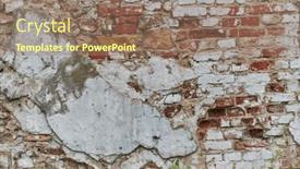  Presentation with history time - Slides consisting of weathered-and-aged-stone-brick and a coral colored foreground