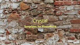  Presentation with history time - Slides with weathered-and-aged-stone-brick and a tawny brown colored foreground