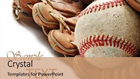  Presentation with baseball - Slides having umbrella and two chairs on the beach on island koh phangan thailand background and a dark gray colored foreground