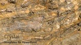  Presentation with cliff - Cool new PPT theme with weathered coast cliff rock face abstract background backdrop and a coral colored foreground