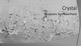  Presentation with artwork - Cool new PPT layouts with weathered cracked paint background grunge backdrop and a light gray colored foreground