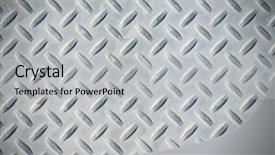  Presentation with diamond plate - PPT layouts featuring weathered diamond plate background background and a light gray colored foreground
