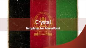  Presentation with afghanistan - Audience pleasing presentation theme consisting of weathered flag of afghanistan paper backdrop and a tawny brown colored foreground