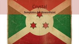  Presentation with flag - Slides with weathered-flag-of-burundi-paper background and a red colored foreground