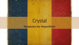  Presentation with flag - Cool new presentation theme with weathered flag of chad paper backdrop and a  colored foreground