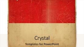  Presentation with indonesia - PPT theme with weathered flag of indonesia paper background and a  colored foreground