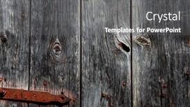  Presentation with barn - Presentation design with weathered-old-barn-door background and a gray colored foreground