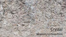  Presentation with old brick wall texture - Slides featuring weathered old sandstone wall background background and a light gray colored foreground