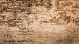  Presentation with plaster - Cool new theme with weathered plaster and brick wall textured background backdrop and a coral colored foreground