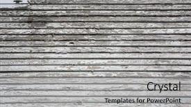  Presentation with wooden - Amazing slides having weathered wooden lap siding backdrop and a light gray colored foreground