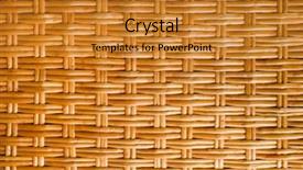  Presentation with weave - Presentation theme with weave closeup background background and a gold colored foreground