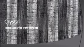  Presentation with fabric - Theme enhanced with weaving fabrics - gray striped fabric as background background and a gray colored foreground