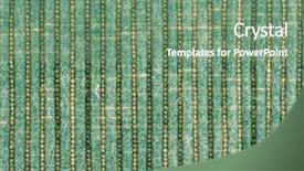  Presentation with weaving - Audience pleasing presentation design consisting of weaving fabrics - green fabric as background backdrop and a  colored foreground