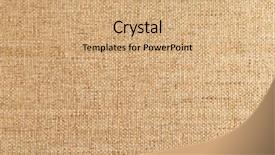  Presentation with linen - Cool new PPT layouts with weaving fabrics - linen texture backdrop and a coral colored foreground