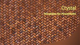  Presentation with weave - Audience pleasing slides consisting of weaving fabrics - rattan weave background macro image backdrop and a  colored foreground