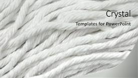  Presentation with weaving - Slides enhanced with weaving fabrics - white fabric close-up background and a light gray colored foreground