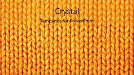  Presentation with weaving - Beautiful slides featuring weaving fabrics - yellow wool texture bay be backdrop and a gold colored foreground