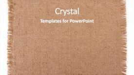  Presentation with dirty cloth - Theme enhanced with cloth sack isolated on white background and a coral colored foreground