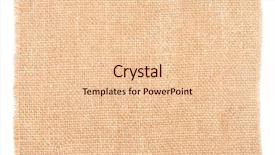  Presentation with instructional material - Amazing theme having sackcloth material isolated on white backdrop and a lemonade colored foreground