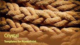  Presentation with fared rope - Slide set featuring weaving unit - queens rope rope with beautiful background and a tawny brown colored foreground