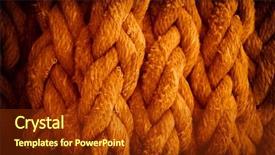  Presentation with rope - Amazing PPT theme having weaving unit - queens rope rope with beautiful backdrop and a tawny brown colored foreground