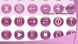  Presentation with web - Audience pleasing presentation theme consisting of web 2 0 - icons for web actions backdrop and a lavender colored foreground