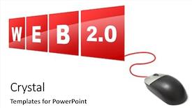  Presentation with web hearing - Presentation theme having web 2 0 - web 2 0 background and a white colored foreground