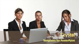  Presentation with web - Cool new PPT layouts with web 20 - young businesswoman backdrop and a violet colored foreground