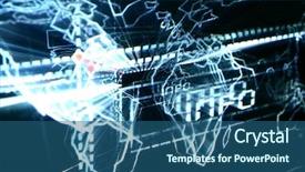  Presentation with glow - Cool new presentation theme with web australia - abstract glow map backdrop and a ocean colored foreground