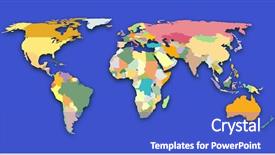  Presentation with web - PPT layouts with web australia - color coded world map background and a cobalt blue colored foreground