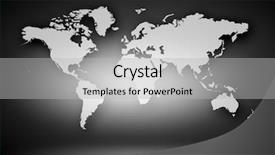  Presentation with web - Amazing PPT theme having web australia - world map with continents illustration backdrop and a light gray colored foreground