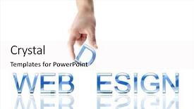  Presentation with web - Colorful slides enhanced with web background - webdesign word made by male backdrop and a white colored foreground