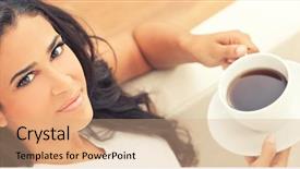  Presentation with beautiful hispanic woman - Colorful PPT layouts enhanced with web banner beautiful young latina backdrop and a coral colored foreground