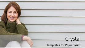  Presentation with web - Presentation with web banner panoramic portrait shot background and a light gray colored foreground