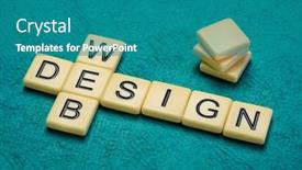  Presentation with web design - PPT theme featuring web-design-crossword-in-ivory background and a teal colored foreground
