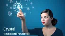  Presentation with shipping - Theme with web design free - businesswoman pressing promotion and shipping background and a  colored foreground