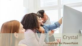  Presentation with computer vision - Theme enhanced with web-designers-and-developers background and a soft green colored foreground