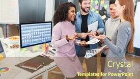  Presentation with web - Presentation theme featuring web-designers-and-web-developers background and a tawny brown colored foreground