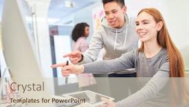  Presentation with web - Colorful slide deck enhanced with web-designers-from-the-start backdrop and a soft green colored foreground