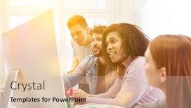  Presentation with web design - Beautiful slides featuring web-developers-and-web-designers backdrop and a lemonade colored foreground