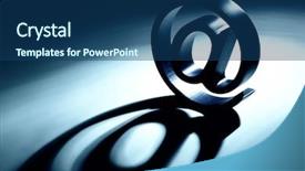  Presentation with email - Audience pleasing PPT theme consisting of web digital - email alias backdrop and a ocean colored foreground