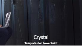  Presentation with server room - Presentation theme consisting of web engineering - male it engineer working background and a black colored foreground