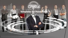  Presentation with problem solution idea concept 3d - Slide deck featuring web erp - idea cyber space concept lamp background and a  colored foreground