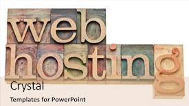  Presentation with color blocks - Slide set enhanced with web hosting - internet concept - isolated background and a coral colored foreground