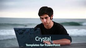  Presentation with summer school - Colorful theme enhanced with web on his laptop computer backdrop and a  colored foreground