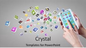  Presentation with web - Beautiful slide deck featuring rock musician at concert mixed backdrop and a light gray colored foreground