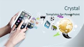  Presentation with smart - Colorful PPT theme enhanced with 3d illustration human body lungs backdrop and a  colored foreground.