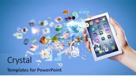  Presentation with smart - Cool new theme with ingredients for pasta sauce tomatoes basil garlic chili peppers and parmesan cheese on wooden cutting board over black textured background backdrop and a dark gray colored foreground