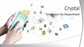  Presentation with smart - Theme enhanced with web portal - close up of human hand background and a white colored foreground